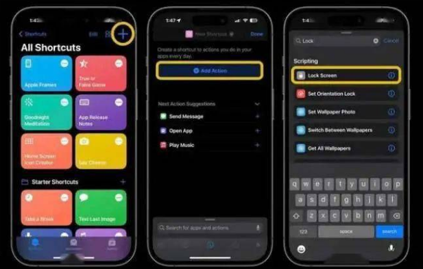 克井镇苹果14锁屏维修店分享iPhone14升级iOS16.4后如何创建锁屏快捷方式 