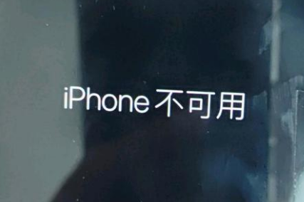 克井镇苹果服务网点分享锁屏界面显示“iPhone 不可用”如何解决 